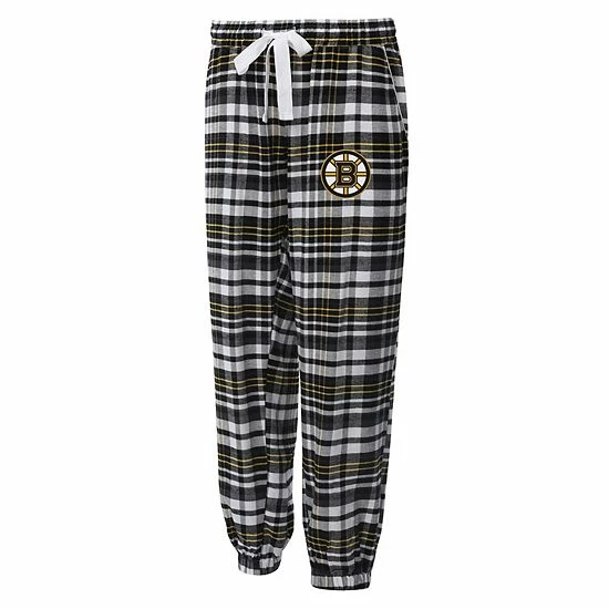 New ๐ Unbranded ๐ฉ Women's Concepts Sport Black Boston Bruins Mainstay Flannel Pants ๐ฅฐ