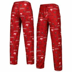 Best Sale ⌛ Unbranded Men's Concepts Sport Red Tampa Bay Buccaneers Breakthrough Allover Print Knit Pants 🔔