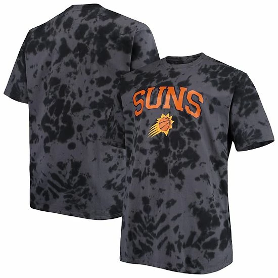 Brand new 🤩 Unbranded Men's Black Phoenix Suns Big & Tall Marble Dye Tonal Performance T-Shirt 💯 - Image 2