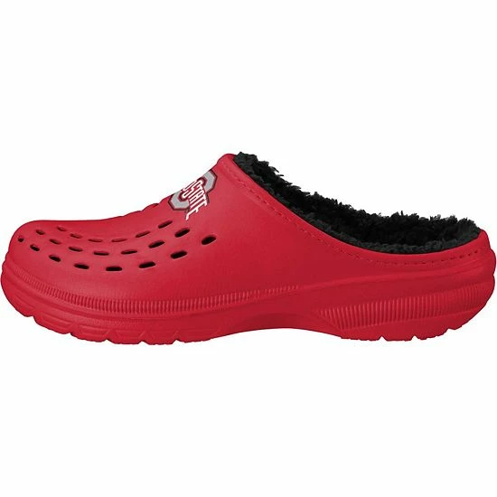 Deals ✨ Unbranded Men's FOCO Ohio State Buckeyes Big Logo Sherpa-Lined Clog Slippers 🔥 - Image 3