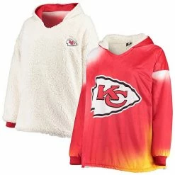 New 💯 Unbranded FOCO Red Kansas City Chiefs Reversible Sherpa Hoodeez 🤩