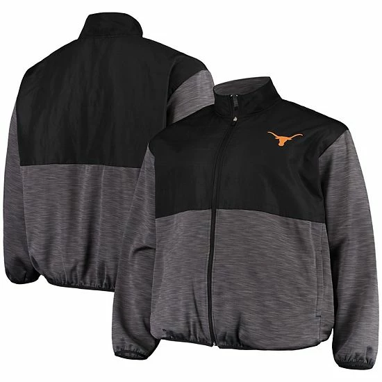 Best reviews of ✨ Unbranded Men's Black/Charcoal Texas Longhorns Big & Tall Puff Full-Zip Jacket 😍 - Image 2