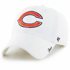 Best Pirce 🛒 Unbranded 👩 Women's '47 White Chicago Bears Miata Clean Up Logo Adjustable Hat 🎁