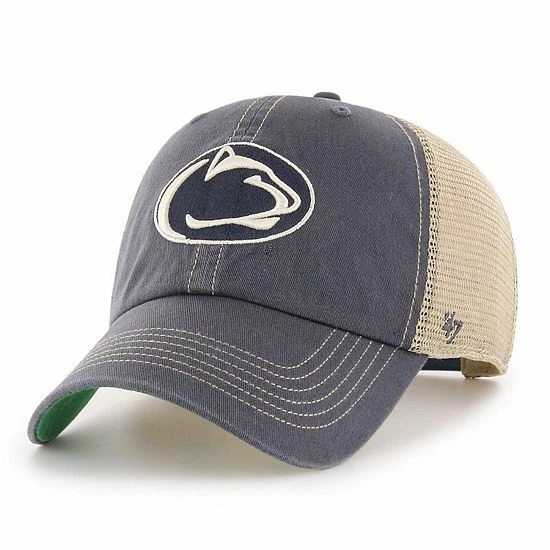 Hot Sale 🥰 Unbranded Men's '47 Navy Penn State Nittany Lions Trawler Trucker Snapback Hat 🔔
