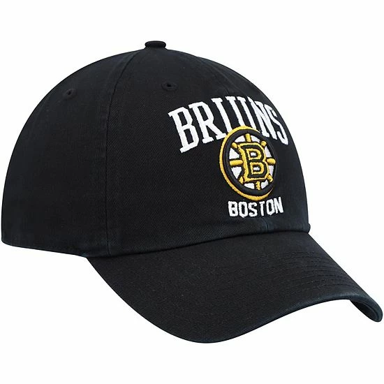 New 😍 Unbranded Men's '47 Black Boston Bruins Team Logo Clean Up Adjustable Hat 😍 - Image 3