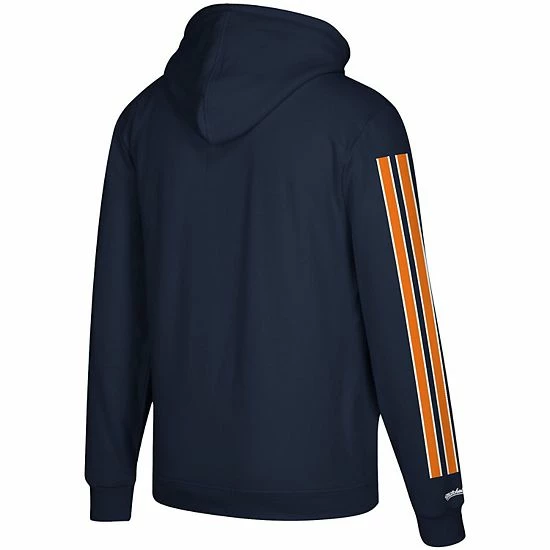 New ๐ฅ Unbranded Men's Mitchell & Ness Navy Chicago Bears Three Stripe Pullover Hoodie ๐ - Image 4