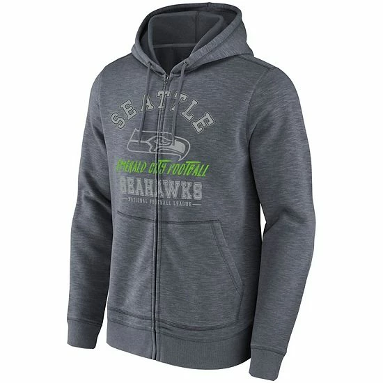 Hot Sale ๐ Unbranded Men's NFL X Darius Rucker Collection By Fanatics College Navy Seattle Seahawks Slub Full-Zip Hoodie โ - Image 3