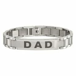 Best Sale 😉 Unbranded Men's Stainless Steel "Dad" Bracelet 😍