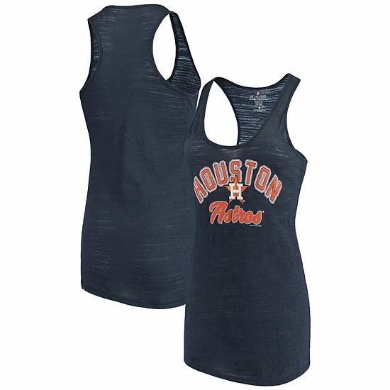 Coupon 🌟 Unbranded 👩 Women's Soft As A Grape Navy Houston Astros Multicount Racerback Tank Top 🎉