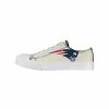 Flash Sale 🤩 Unbranded 👩 Women's FOCO Cream New England Patriots Low Top Canvas 👟 Shoes 🛒