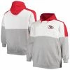 Coupon 🌟 Unbranded Men's Red/Heathered Gray Kansas City Chiefs Big & Tall Team Logo Pullover Hoodie 🤩