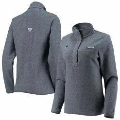 Best Pirce 🌟 Unbranded 👩 Women's Columbia Heathered Navy Dallas Cowboys Harborside Half-Snap Jacket ✔️