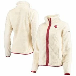 Best reviews of ✔️ Unbranded 👩 Women's Columbia Cream Oklahoma Sooners Fireside II Sherpa Full-Zip Jacket 🔥