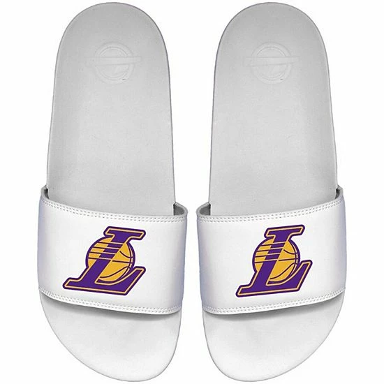 Top 10 ๐ Unbranded Men's ISlide White Los Angeles Lakers Primary Motto Slide ๐ฉด Sandals ๐ - Image 2