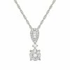 Coupon ✔️ Unbranded Sterling Silver 1/3 Carat T.W. Diamond Pendant Necklace 🌟
