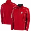 Best Pirce 🔔 Unbranded Men's Columbia Golf Red NC State Wolfpack Shotgun Omni-Wick Quarter-Zip Pullover Jacket 😍