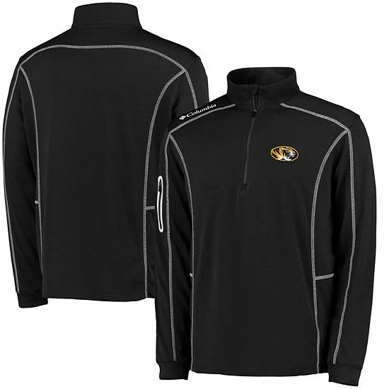 Best deal 👍 Unbranded Men's Columbia Golf Black Missouri Tigers Shotgun Quarter-Zip Pullover 👍 - Image 2