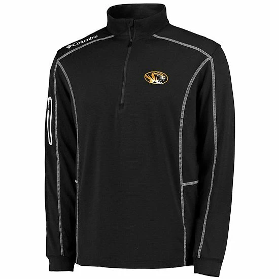Best deal 👍 Unbranded Men's Columbia Golf Black Missouri Tigers Shotgun Quarter-Zip Pullover 👍 - Image 3