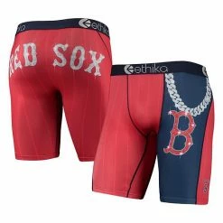 Cheapest 🌟 Unbranded Men's Ethika Red Boston Red Sox Slugger Boxers 👏