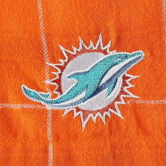 Cheap ๐ฅ Unbranded Men's Concepts Sport Orange/White Miami Dolphins Ledger Flannel Boxers ๐ - Image 5