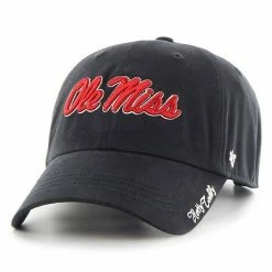 Promo 🧨 Unbranded 👩 Women's '47 Navy Ole Miss Rebels Miata Clean Up Logo Adjustable Hat 😉