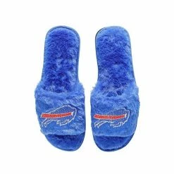 Flash Sale 💯 Unbranded 👩 Women's FOCO Royal Buffalo Bills Rhinestone Fuzzy Slippers 😉