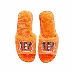 Top 10 💯 Unbranded 👩 Women's FOCO Orange Cincinnati Bengals Rhinestone Fuzzy Slippers 🔥