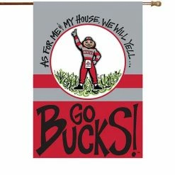Best Pirce 😍 Unbranded Ohio State Buckeyes 28" X 40" Double-Sided House Flag 😀
