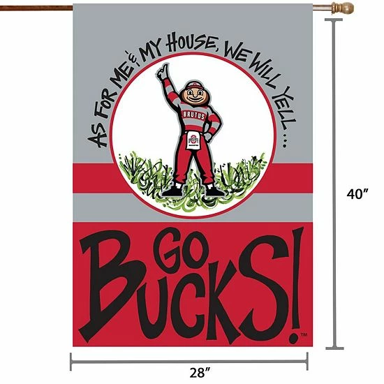 Best Pirce ๐ Unbranded Ohio State Buckeyes 28" X 40" Double-Sided House Flag ๐ - Image 3