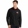 Best reviews of 🤩 Unbranded Men's Antigua Cincinnati Reds Black Glacier Quarter-Zip Pullover ⌛