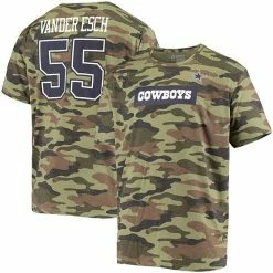 Flash Sale 🥰 Unbranded Men's Leighton Vander Esch Camo Dallas Cowboys Caudron Name & Number T-Shirt ✨