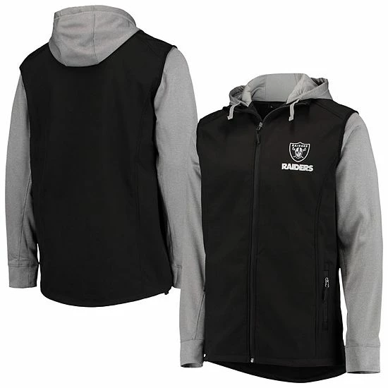 Discount 🔥 Unbranded Men's Dunbrooke Black/Gray Las Vegas Raiders Big & Tall Alpha Full-Zip Hoodie Jacket 💯 - Image 2