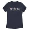 New 🥰 Unbranded Juniors' Trendy 🎁 Christmas Believe Typographic Tee 🧨