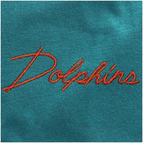 Outlet โ Unbranded ๐ฉ Women's Junk Food Aqua Miami Dolphins Half-Sleeve Mock Neck T-Shirt ๐ - Image 5