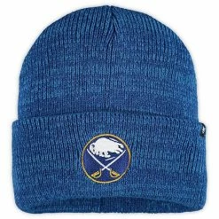 Best Sale 😀 Unbranded Men's '47 Royal Buffalo Sabres Brain Freeze Cuffed Knit Hat ✨