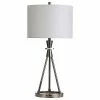 Hot Sale ✔️ Unbranded Round Black Nickel Metal Table Lamp With Crystal Accent 🥰