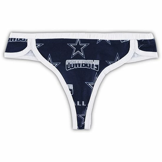 New ๐ Unbranded ๐ฉ Women's Concepts Sport Navy/White Dallas Cowboys Breakthrough Knit Thong โ๏ธ - Image 2