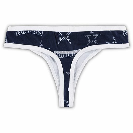 New ๐ Unbranded ๐ฉ Women's Concepts Sport Navy/White Dallas Cowboys Breakthrough Knit Thong โ๏ธ - Image 3