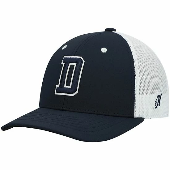 Wholesale 🎁 Unbranded Youth HOOey Navy/White Dallas Cowboys D Logo Trucker Snapback Hat 🎁