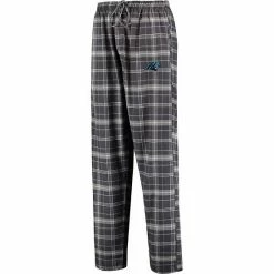 Wholesale 😀 Unbranded Men's Concepts Sport Charcoal Carolina Panthers Ultimate Plaid Flannel Pajama Pants 🎁