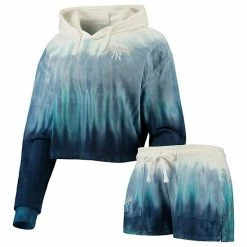 Best deal 😉 Unbranded 👩 Women's FOCO Navy New York Yankees Dip-Dye Hoodie T-Shirt And Pants Sleep Set 🎉