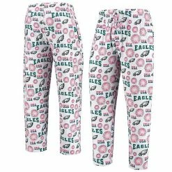 Promo 🔔 Unbranded Men's Concepts Sport White Philadelphia Eagles Zest Patriotic Sleep Pants 😀