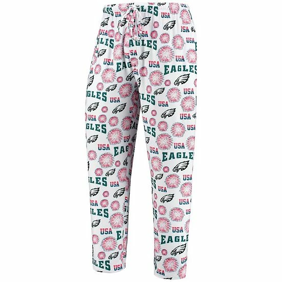 Promo ๐ Unbranded Men's Concepts Sport White Philadelphia Eagles Zest Patriotic Sleep Pants ๐ - Image 3