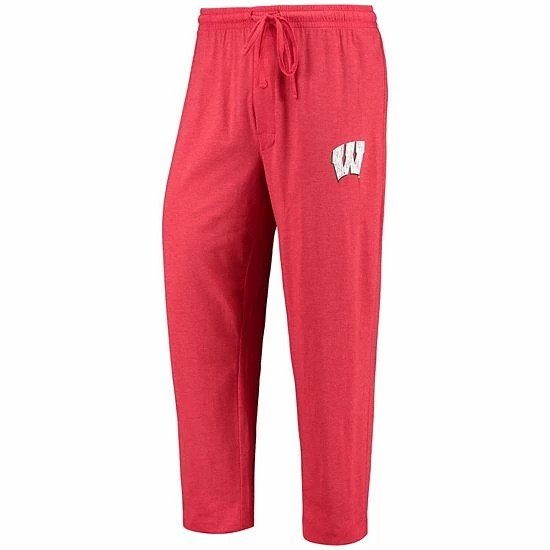 Deals ⭐ Unbranded Men's Concepts Sport Red/Heathered Charcoal Wisconsin Badgers Meter Long Sleeve T-Shirt & Pants Sleep Set ✨ - Image 4