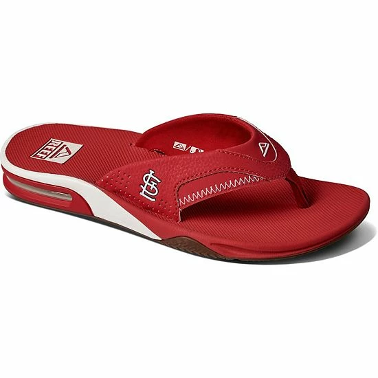 Best deal ๐ Unbranded Men's REEF St. Louis Cardinals Fanning Bottle Opener ๐ฉด Sandals โค๏ธ - Image 2