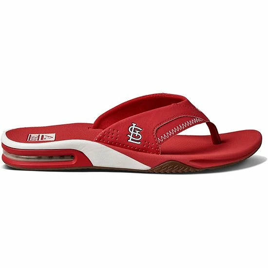 Best deal ๐ Unbranded Men's REEF St. Louis Cardinals Fanning Bottle Opener ๐ฉด Sandals โค๏ธ - Image 4