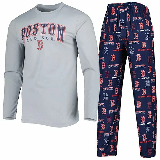Best reviews of 🤩 Unbranded Men's Concepts Sport Navy/Gray Boston Red Sox Breakthrough Long Sleeve Top & Pants Set 🧨 - Image 2