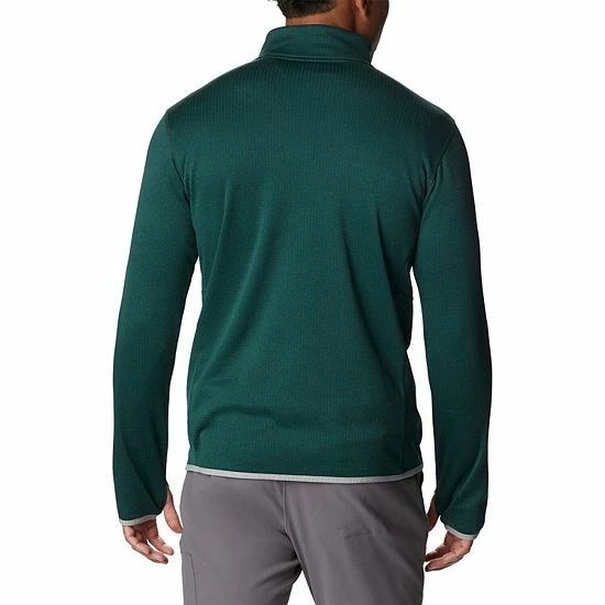 Promo 🥰 Unbranded Men's Columbia Green Michigan State Spartans Park View Omni-Wick Half-Zip Top ❤️ - Image 3