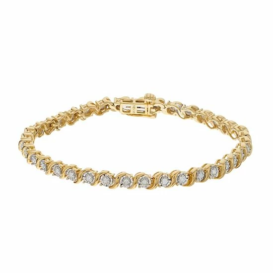 Best Sale ✨ Unbranded 1/2 Carat T.W. Diamond Fashion Bracelet Gold Tone ❤️ - Image 2