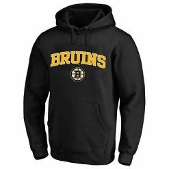 New 🎁 Unbranded Men's Black Boston Bruins Big & Tall Fleece Pullover Hoodie ✔️